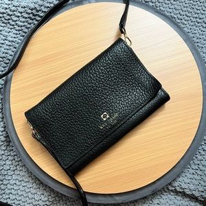 Kate Spade Small Crossbody, black used condition